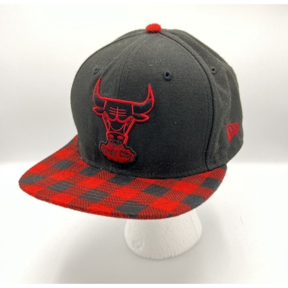 Chicago Bulls Windy City Hardwood Classics New Era‎ Buffalo Plaid Brim Rare